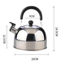 Whistling Kettle Stainless Steel Coffee Juice Tea Teapot Cookware 3L