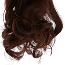 1:6 Lovely Curly Long Wig with Bang Coffee Hair for BJD Making & Repair