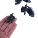 5X 3P IEC 320 C14 Male Plug Panel Power Inlet Sockets Connectors AC 250V 10A FT