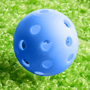 12pcs Blue Plastic Whiffle Airflow Hollow Golf Practice Training Balls