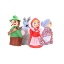 Little Red Riding Hood Story Play Game Finger Puppets Toys Set GiftB Hs