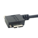 USB 3.0 A Male to Micro-B Left Angled 90 Degree Cable With Locking Screws f I2L2