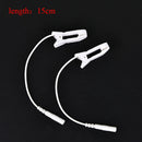 2pcs 2.0mm ear pain relief clip tens electrode lead wire connecting cable PB TO