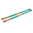 2pcs Drum Brushes Dowels Drumsticks for Drummer Drum Players Gift 40cm Green