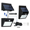 4 Pack Split Solar Lights Outdoor Waterproof Motion Sensor Wall Light 20 Le