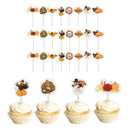 24X Happy Thanksgiving Cake Topper Insert Fairy Bun Toppers Decor H6R8 Part L2D8