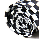 Mens Black White Plaid Checkered Necktie Neck Tie
