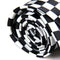 Mens Black White Plaid Checkered Necktie Neck Tie
