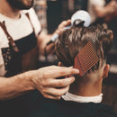 Wide Teeth Afro Hair Fork Comb Unisex Hairstyle Curly Insert Brush (Brown) A