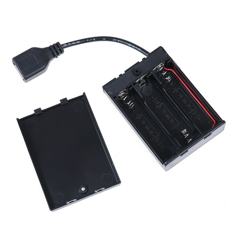 3*AA Battery box with usb port for Building block led light kit with Switch JR