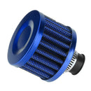 12mm Car Motor Cold Air Intake Filter Turbo Vent Crankcase Breather(Blue)