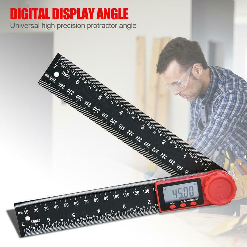 200mm Digital Protractor Ruler Inclinometer Goniometer Level Measuring Meter DIY