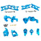 6x 14th RC Car Upgrade Parts Kit Set C Socket Fits WLtoys 1:14 144001 RC Car