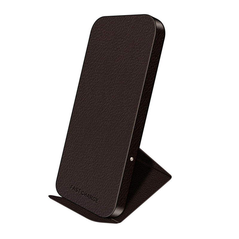 Universal Wireless Charger Fast Qi Foldable Charging Stand Dock Pad Black
