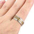 Dragon Scale Dragon Pattern Beveled Edges Celtic Rings Jewelry Wedding Band P9U5