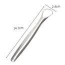 Stainless Steel Tongue Scraper Cleaner Pouchs Dental Oral Bacteria Long Han K3K5