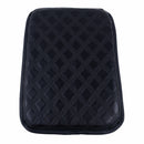 BLACK  Car Armrest Cover Auto Center Console Box Cushion PU Leather Pad 30*21cm