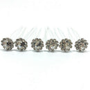 10 Diamante Rhinestones Bridal Wedding Prom Women Hair Pins Clips Fashion JR