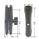 Aluminium Arm Length 15cm Double Socket Arm for RAM with 1 Inch Ball Base M