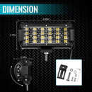 Light Bar 7 Inch 240W 24000Lm Led Off Road Lights Pods Spot Beam Fog Drivin