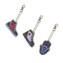 5PCS DIY Point Drill Keychain Pendant Metal Shapes Handmade Backpack Or AXK