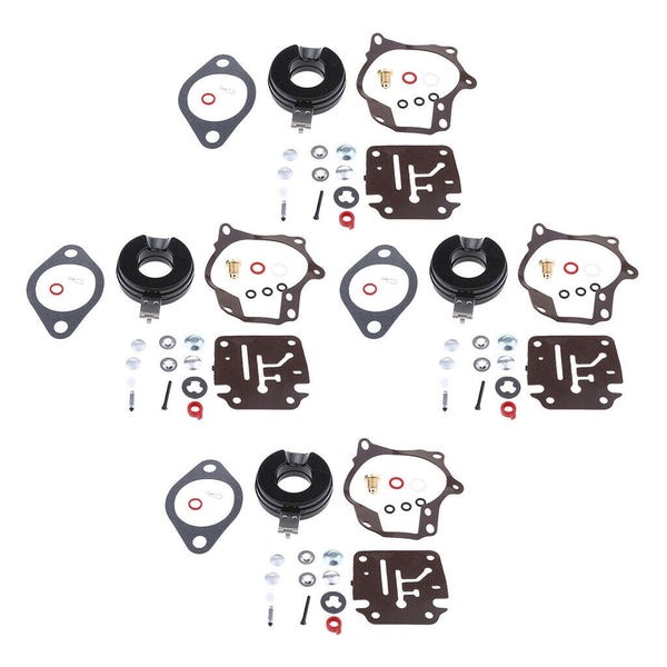 4-pack Marine Carburetor Rebuild Kit For Johnson Evinrude 20-50HP Engines