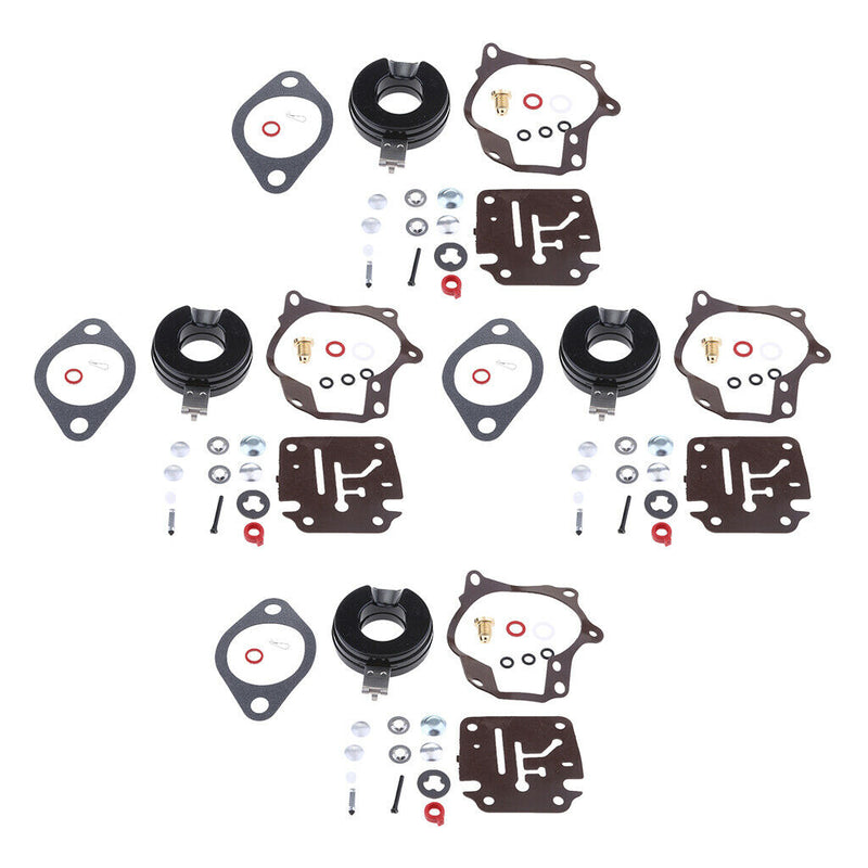 4-pack Marine Carburetor Rebuild Kit For Johnson Evinrude 20-50HP Engines