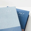 Navy Blue "365 Lives" Hard Cover Daily Planner Blank Business Notebook Jour