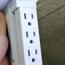 Multi Plugs Socket Wall Shelf 8 Port Surge Protector USB Extenders 2 Outlet E5X5