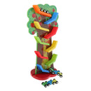 Colorful Race Car Ramp Set - 9 Levels Ramp Race & 3pcs Mini Cars - Toddlers