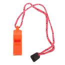 25 packs Orange Whistle & Lanyard Emergency Survival Outdoor Camping w/ Lanyard