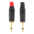 2Pieces 3.5Mm 3 Pole Male Jack Plug Solder Adapter Clamp For Audio Cable