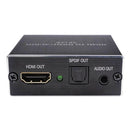 HDMI Audio Splitter 4K Audio Extractor HDMI To Optical SPDID & 3.5mm Audio