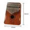 17 Keys Wooden Kalimba Mahogany Thumb Piano Percussion Instrument (Coffee) A