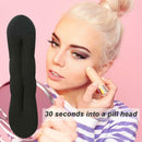 DIY Donut Sponge Bun Disk Hair Bud Maker Black Headbands for Women Girl (S) A