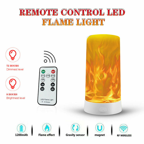 LED Flame Effect Simulated Nature Fire Light Bulb E27 Lamp Hot Decoration P5K1