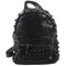 Women Small Good Leather Backpack Rivet Daily Cute Black Backpack for Teena W6B7