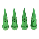 4x Aluminum Long Spike Wheel Tire Valve Stem Car Truck Air Caps Covers Green