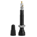 1 Pair MTB Road Bike Aluminum Alloy Tubeless Presta Valve Stems (Black)