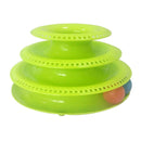 Pet Toys Cat Crazy Ball Disk Interactive Amusement Plate Turntable (Green)