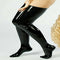 Fashion Womens Sexy Long Socks Thigh High Stockings Faux Leather Club-wear