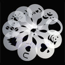 16 Coffee Machine Barista Stencils Template Strew Flowers Pad Duster Spray Print