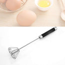 Easy Whisk Semi Automatic Stainless Whisks Hand Push Egg Beater Whip Milk Mixer
