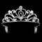 Fashion Wedding Party Bride Crown Rhinestones Headband with Comb Tiara Whit X2J4