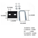 Anti Rattle Stabilizer Reduces Noise Hitch Tightener U-bolt Clamp Trailer Parts