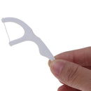 30X White Plastic Dental Floss Flosser Picks Teeth Toothpick Oral Care Stick 3C