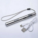 1*Waterproof Pocket LED Flashlight USB Rechargeable LED Torch Mini Penlight Lamp