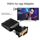HDMI Female to VGA Male Converter with Audio Adapter SUpport 1080P Signal O