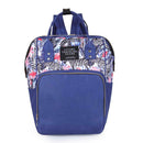 Printing Mommy Travel Backpacks Big Maternity Nappy Top-handle Bags (Blue) A