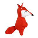 Plush Squeaky Dog Molar Bite Chew Toys Cute Animal Puppy Soft Playing (Red) A